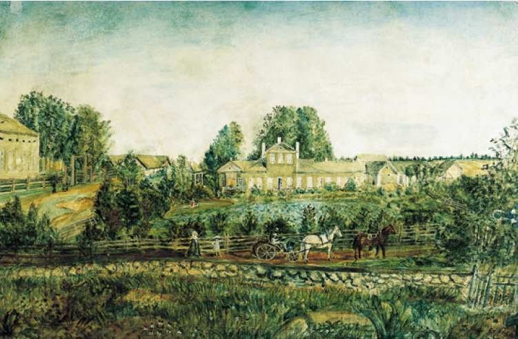 Das Gut. Fantasie in der Art von Soroka von Nikolai Nikolayevich Sapunov, 1905.