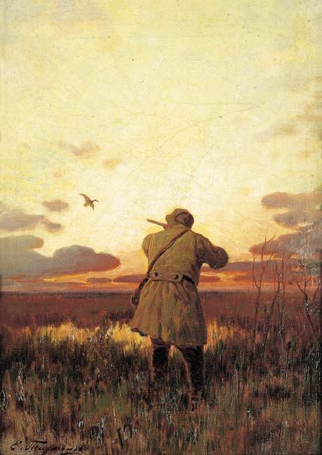 Der Jäger von Evgeny Alexandrovich Tikhmenev.