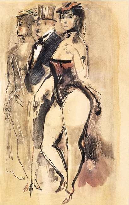 Glücklich unter Frauen von Konstantin Iwanowitsch Rudakow.