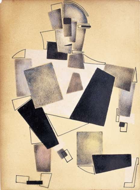 Mann mit Krawatte von Kazimir Sewerinowitsch Malewitsch, c. 1920.