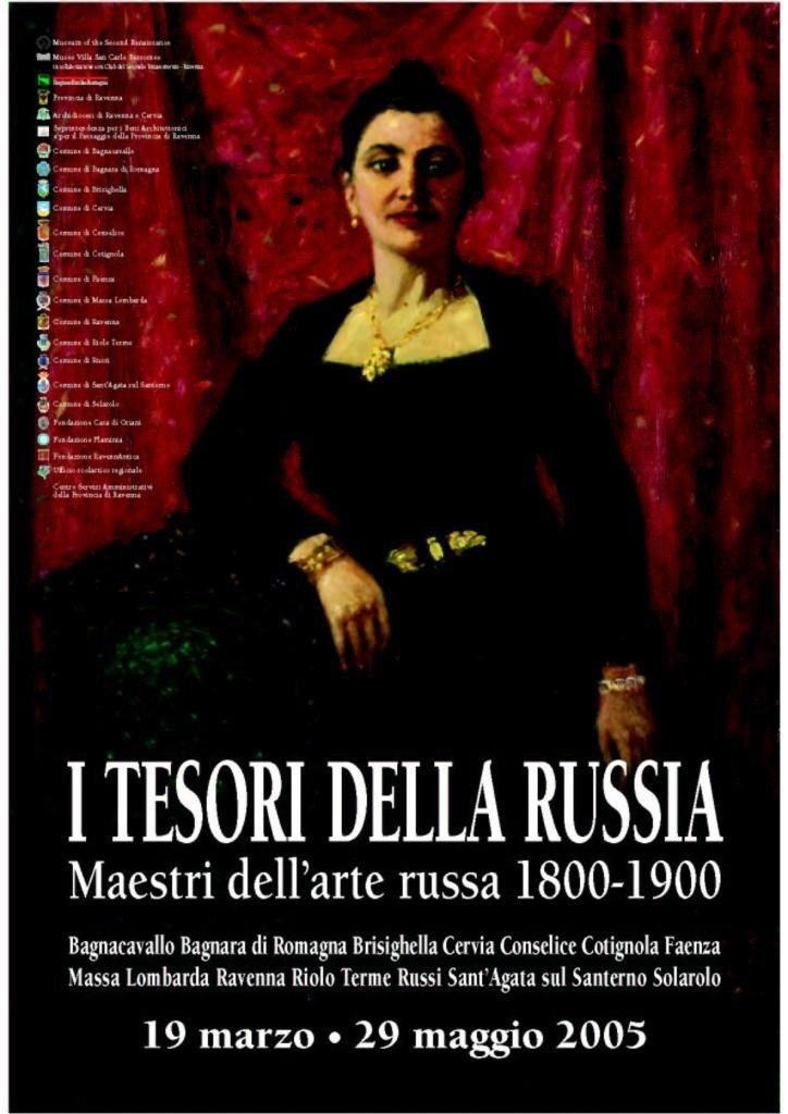 Ausstellungsplakat I tesori della Russia. Maestri dell’arte russa 1800–1900, 2005