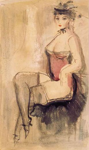 Im Vorzimmer von Konstantin Iwanowitsch Rudakow, 1925.