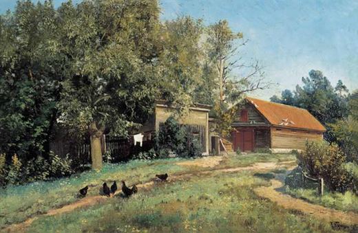 Ländlicher Hof von Vladimir Gavrilovich Kazantsev.