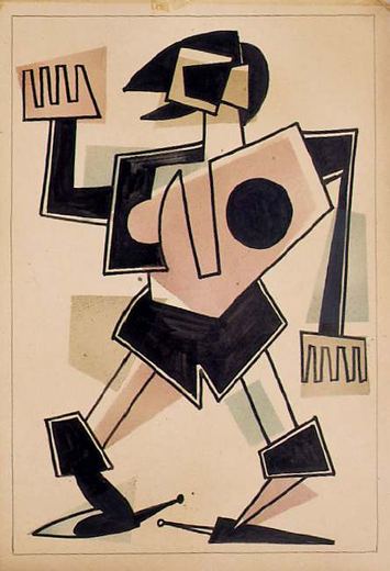 Ritter mit Rüstung von Vladimir Yevgrafovich Tatlin, 1920.